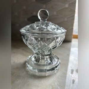 Vintage & rare Leeber Heavy Lidded candy dish